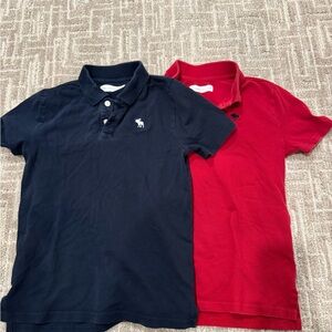 Abercrombie Kids Navy and Red Polo Set